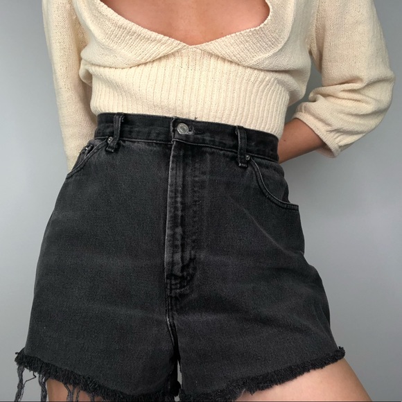 Vintage Pants - VINTAGE GAP | High Waisted Cut Off Denim Shorts S5